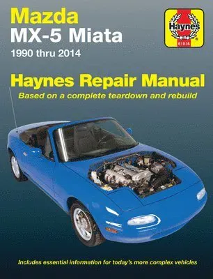 Mazda MX-5 Miata for Mazda MX-5 Miata models (1990-2014) Haynes Repair Manual (USA)