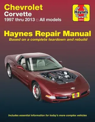 Chevrolet Corvette (97-13) Haynes Repair Manual (USA)