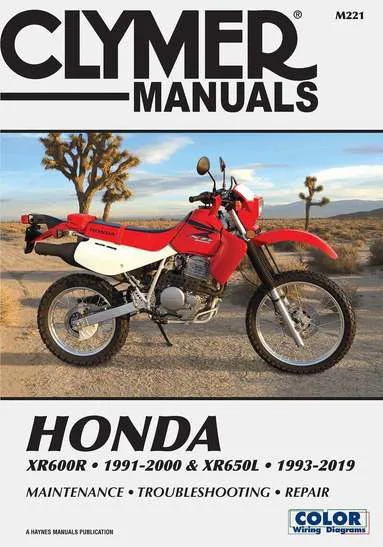 Honda XR600R (91-00) XR650L (93-19) Service and Repair Manual