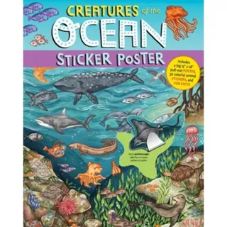 Creatures of the Ocean Sticker Poster