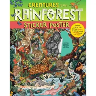 Creatures of the Rainforest Sticker Poster