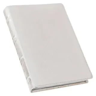 KJV Bible Giant Print Full-Size (Full Grain Leather, White)