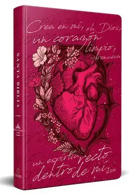Biblia Reina Valera 1960 Letra Grande, Tapa Dura, Tamaño Manual Corazón (Rosada) / Spanish Bible Rvr 1960. Handy Size, Large Print, Hardcover, Pink