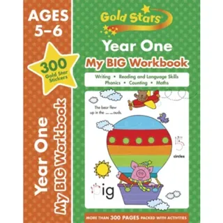 Gold Stars Year One My BIG Workbook (Includes 300 gold star stickers, Ages 5 - 6)