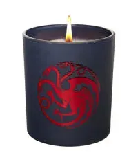 Game of Thrones: House Targaryen Large Glass Candle