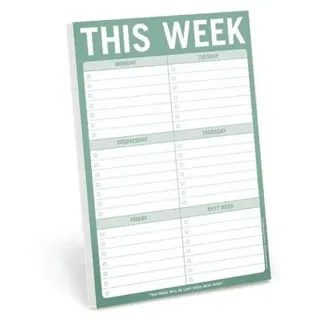 Knock Knock This Week Pad (Green)