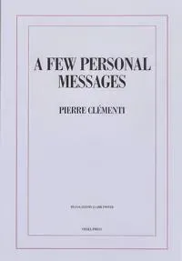 A Few Personal Messages