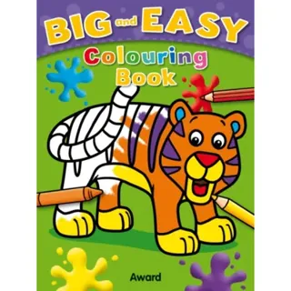 Big and Easy Colouring Book: Tiger
