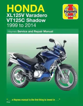 Honda XL125V Varadero & VT125C Shadow (99-14)