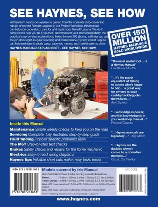 Renault Laguna Petrol & Diesel Owners Workshop Man