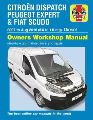 Citroen Dispatch, Peugeot Expert & FIAT Scudo Diesel ('07-Aug '16) 56 to 16