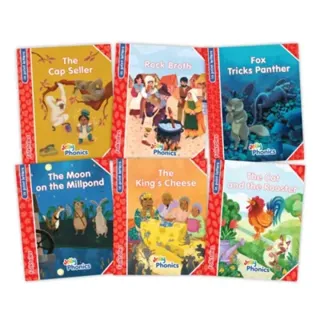 Jolly Phonics Folktales Red Readers (Level 1) Complete Set (1-6)