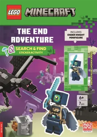 LEGO® MinecraftTM: The End Adventure Search & Find Sticker Activity Book (with Ender Knight minifigure and sword)