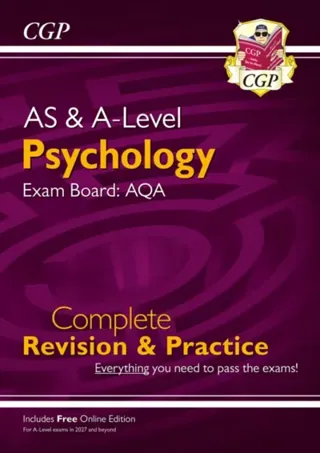 New A-Level Psychology: AQA Complete RevisionPractice with Online Edition (For exams from 2027)