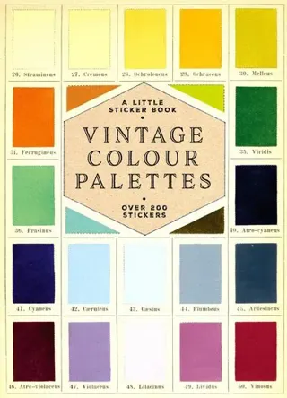 Vintage Colour Palettes