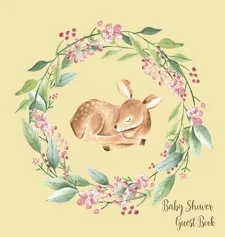Woodland Baby Shower Guest Book (Hardcover)
