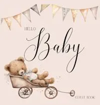 Bear Baby Shower Guest Book (hardback)