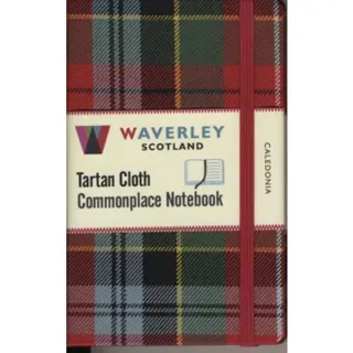 Caledonia: Waverley Genuine Tartan Cloth Commonplace Notebook (9cm x 14cm)
