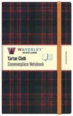 Waverley Commonplace Notebooks: MacDonald Tartan Cloth Large Notebook (21 x 13cm)