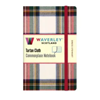 Waverley Dress Stewart Tartan cloth pocket notebook