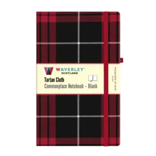 MacQueen of Skye Tartan Blank Notebook: Large 21cm x 13cm