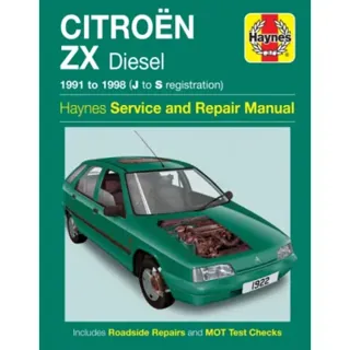 Citroen ZX Diesel (91 - 98) Haynes Repair Manual