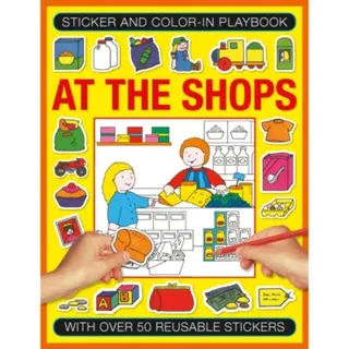 Sticker and Colour-in Playbook: At the Shops