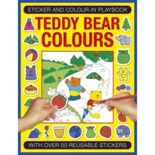 Sticker and Color-in Playbook: Teddy Bear Colors