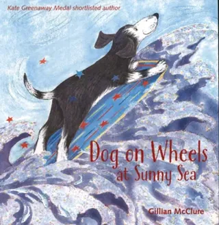 Dog On Wheels At Sunny Sea