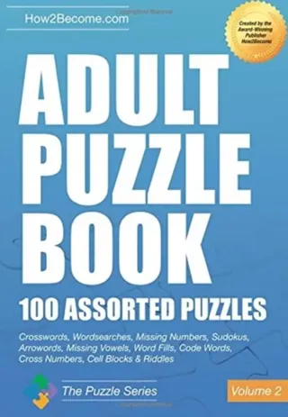 Adult Puzzle Book:100 Assorted Puzzles - Volume 2