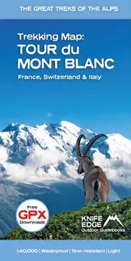 Tour du Mont Blanc Trekking Map