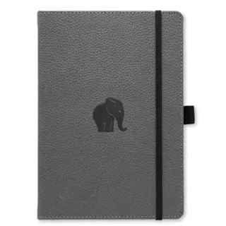 Dingbats* Wildlife A5+ Plain - Grey Elephant Notebook