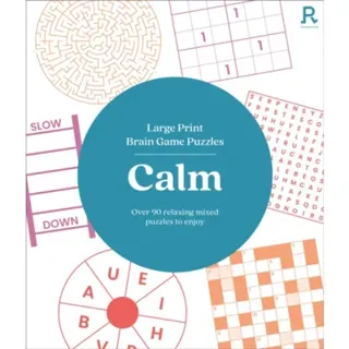 Large Print Brain Game Puzzles - Calm