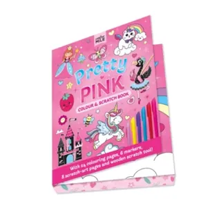 Pretty in Pink Colour and Scratch Book