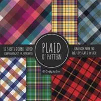 Plaid O' Pattern Scrapbook Paper Pad 8x8 Scrapbooking Kit for Papercrafts, Cardmaking, DIY Crafts, Tartan Gingham Check Scottish Design, Multicolor
