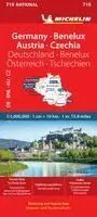 Germany, Benelux, Austria, Czech Republic - Michelin National Map 719