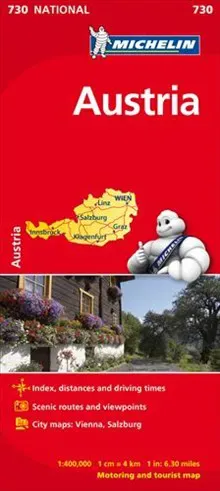 Österrike Michelin 730 karta : 1:400000
