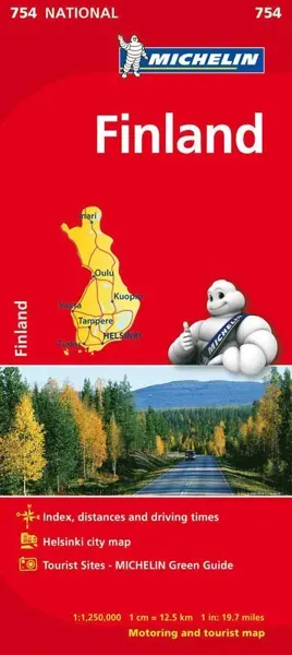 Finland - Michelin National Map 754