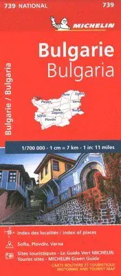 Bulgaria - Michelin National Map 739