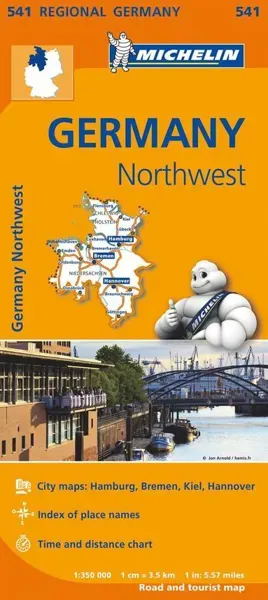 Germany Northwest - Michelin Regional Map 541