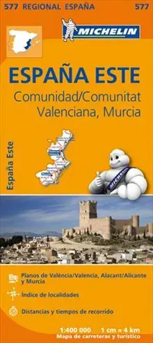 Comunidad Valenciana Murcia Michelin 577 delkarta - 1:400000