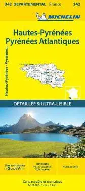 Hautes-Pyrenees Pyrenees-Atlantiques - Michelin Local Map 342