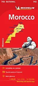 Marocko Michelin 742 karta : 1:1milj