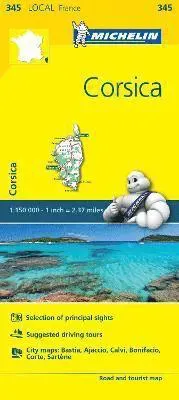 Corse-du-Sud, Haute-Corse - Michelin Local Map 345