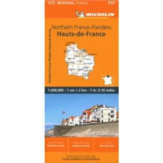 Nord-Pas-de-Calais, Picardy - Michelin Regional Map 511