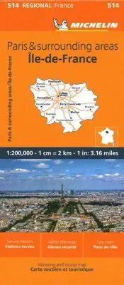 Ile-de-France - Michelin Regional Map 514