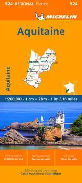 Aquitaine - Michelin Regional Map 524