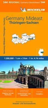 Germany Mideast - Michelin Regional Map 544