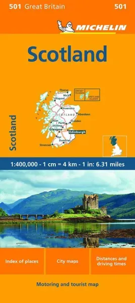 Skottland Michelin 1:400 000