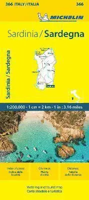 Sardinia - Michelin Local Map 366